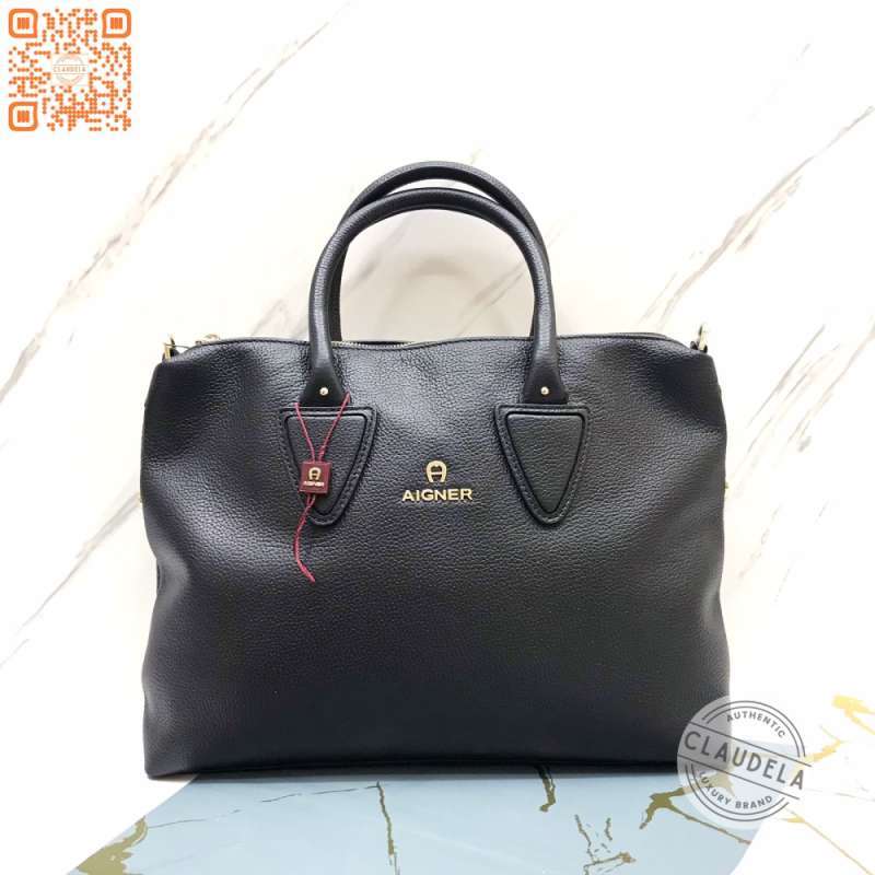 AIGNER Sephora Tote Large in Black