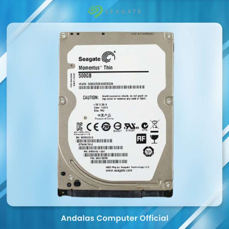 Seagate Barracuda Seagate Thin Hdd 500gb Seagate Thin Hdd 500gb - Main Image