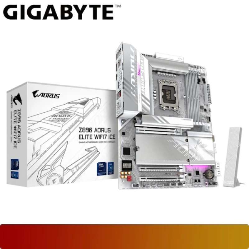 Jual Gigabyte Z890 Aorus Elite Wifi7 Ice Motherboard Intel Z890 - Main Image