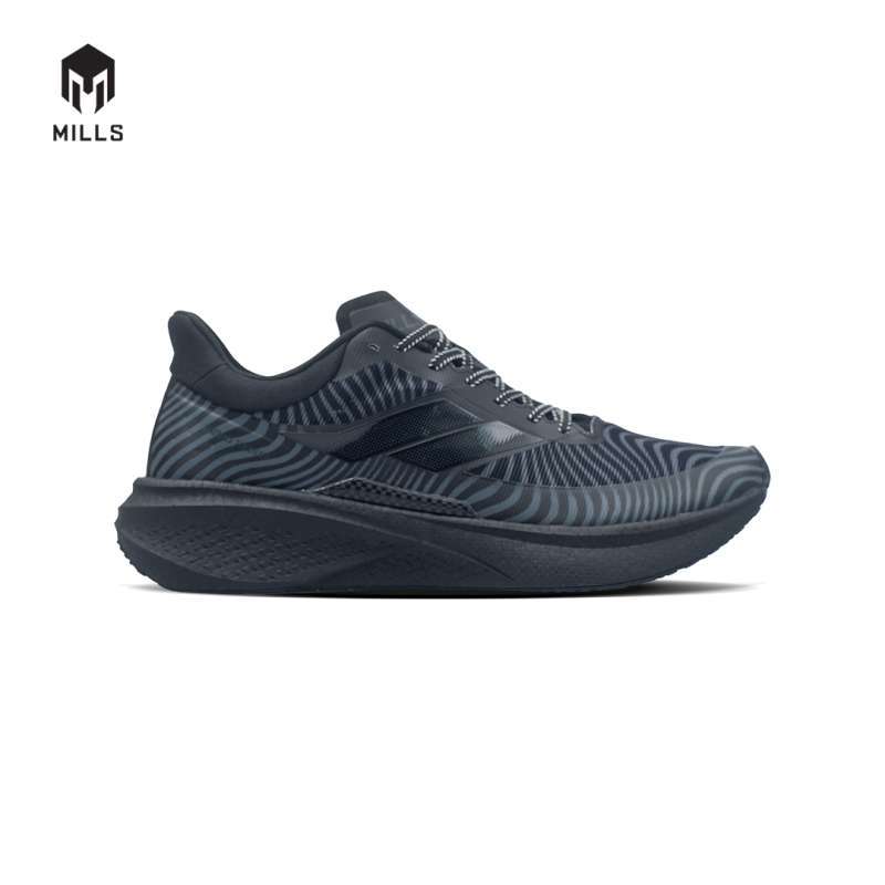 Jual Mills Sepatu Lari Running Shoes Enermax Dynaplate Black Dk