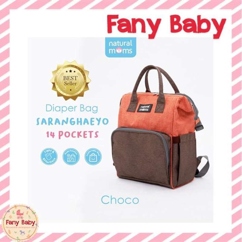 Baby Bag Best Cloth Diaper Bag NATURAL MOMS DIAPER BAG SARANGHAEYO