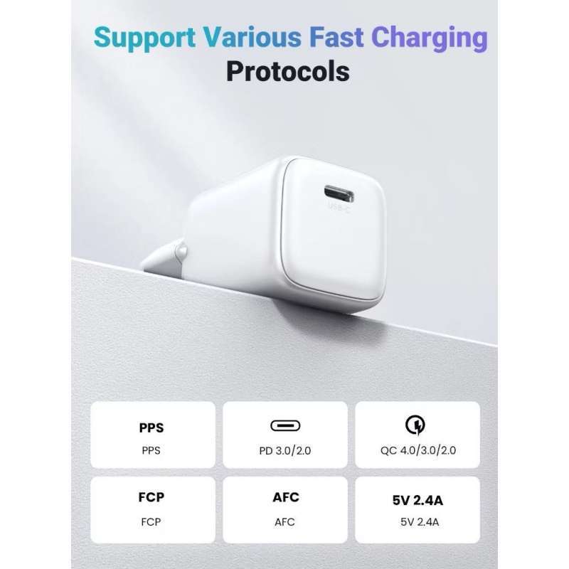 Jual Ugreen 15326 Kepala Charger iPhone Type C Pd Fast Charging Gan 30W ...