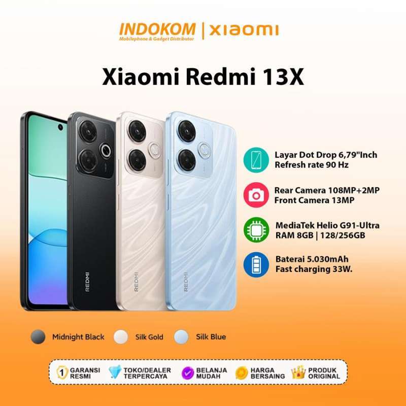 Redmi 13X／8＋256GB／silk gold／SIMフリー／グローバル Redmi 13X