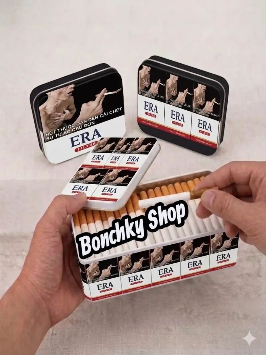 Jual Tempat Rokok Bahan Kaleng Motif Thang Long Kapasitas 1 Slop Di ...