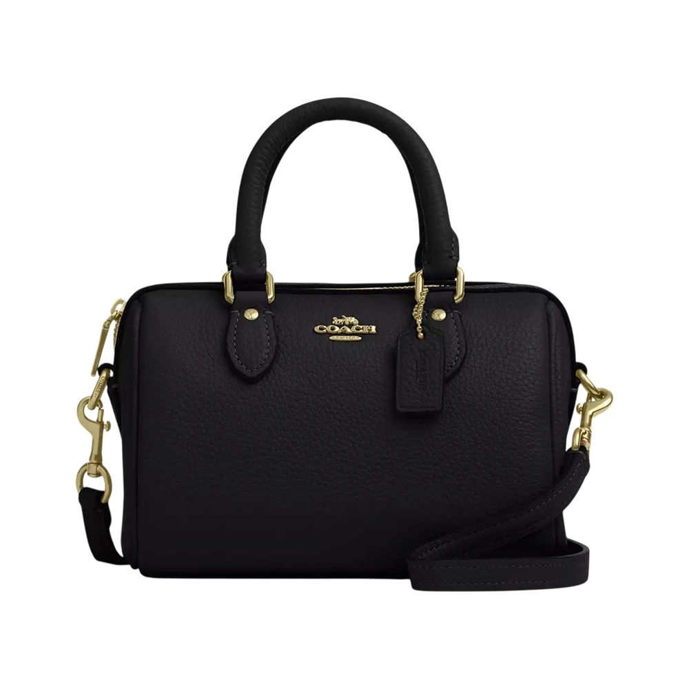 Promo Coach Mini Rowan Crossbody Pebble Leather Black Ghw Diskon 27% Di ...