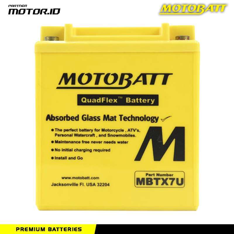 Jual AKI MOTOBATT MBTX7U AKI HONDA CBR 250 CRF 250 VESPA R25 MT 25 di