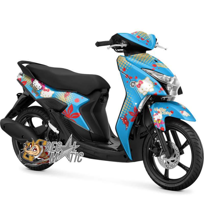 Jual Stiker Full body Decal Motor Yamaha Mio Gear 125 Hello kitty 1
