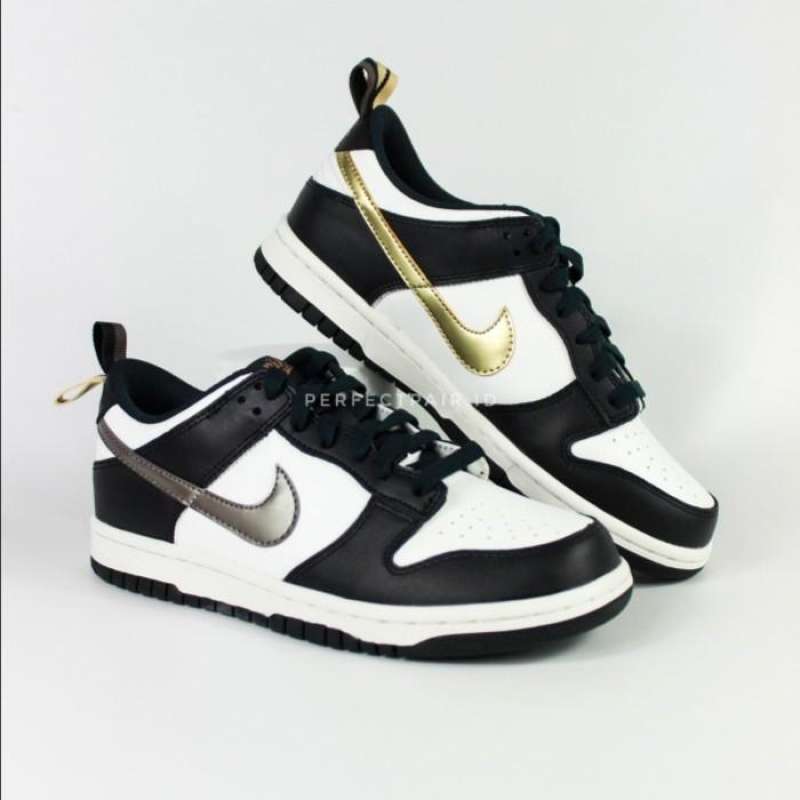 Jual Nike Dunk Low Metalic Black Gold 100 Original Bnib Di Seller