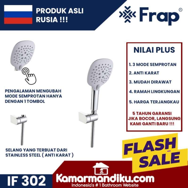 Promo Frap Shower Set Hand Shower If 302 Dengan Selang Anti Karat