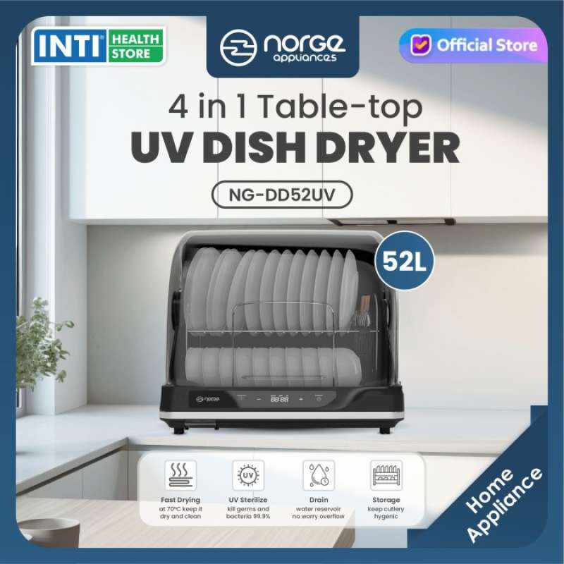 Jual 4 In 1 Tabletop Uv Dish Dryer 52l 350w (ngdd52uv) Di
