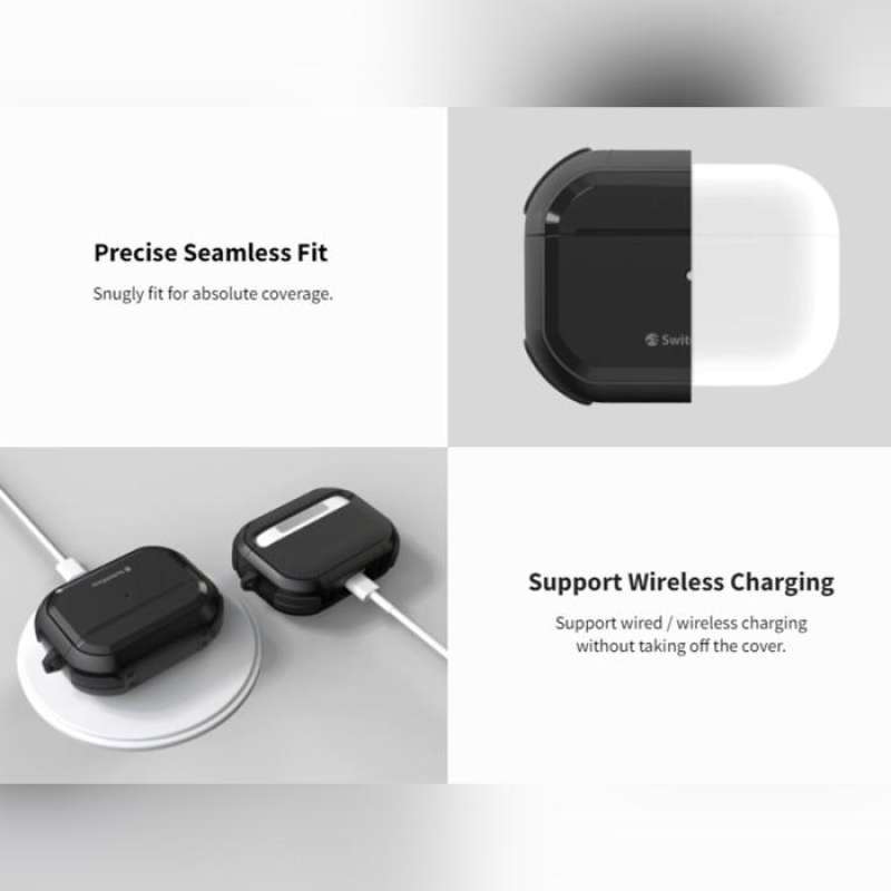 Case Airpods Pro 2 SwitchEasy Defender Rugged Protective Cover Casing