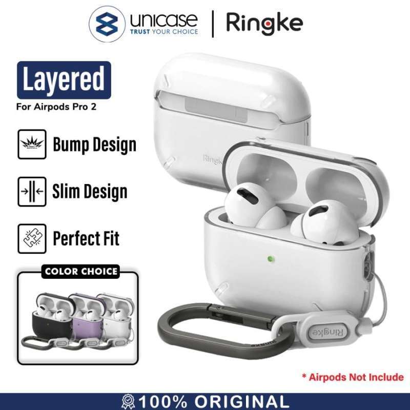 Case Airpods Pro 2 Ringke Layered Hook Hardcase PC Slim Cover Casing