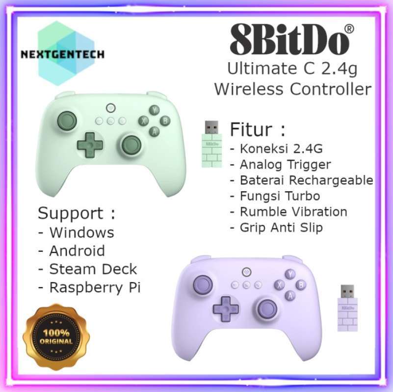 Jual 8bitdo Ultimate C 2.4g Controller Wireless Gamepad Windows Steam