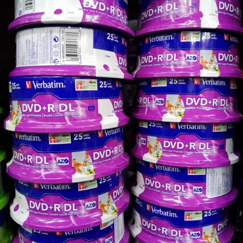 Jual Dvd+r Dl Double Layer Printable Pw 8.5gb Verbatim Tabung 25psc Di ...