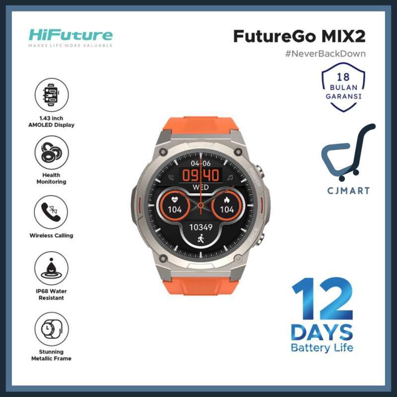Jual Hifuture Futurego Mix2 Amoled Wireless Calling Smartwatch