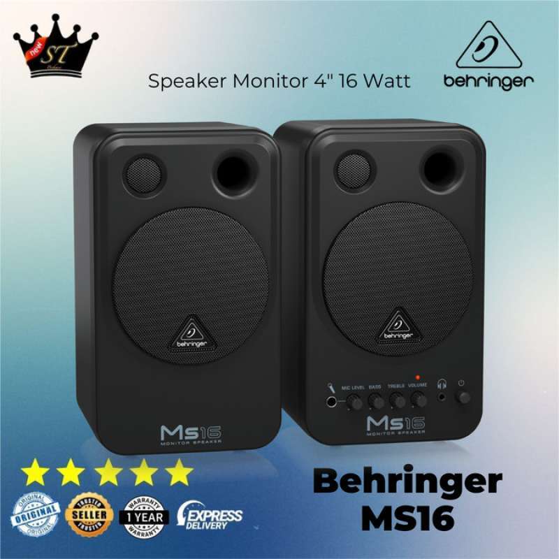 BEHRINGER MS16 - Coppia Di Monitor Da Studio Attivi Da 16W, Altoparlanti Per Home Recording E Multimedia - Foto 10