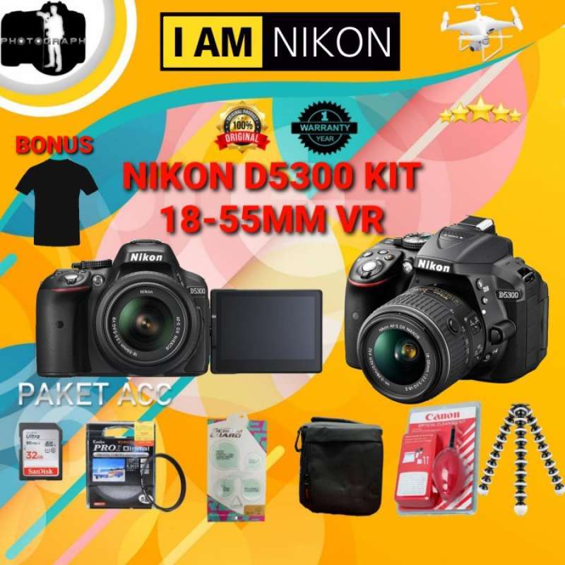 Promo Nikon D5300 Kit 18-55mm Vr / Dslr Nikon D5300 Kit 18-55mm Vr ...
