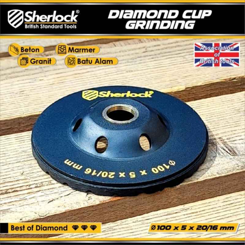 Promo Diamond Cup Grinding Wheel Turbo 4 Inch Sherlock Diskon 23% Di ...