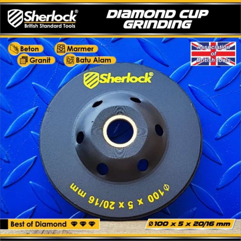 Promo Diamond Cup Grinding Wheel Turbo 4 Inch Sherlock Diskon 23% Di ...