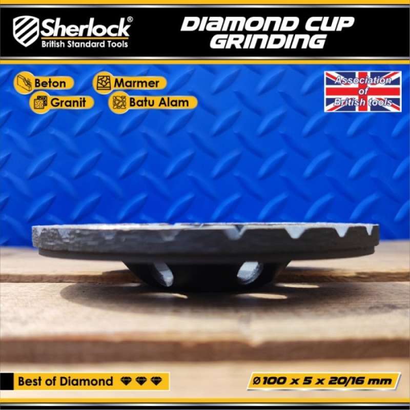 Promo Diamond Cup Grinding Wheel Turbo 4 Inch Sherlock Diskon 23% Di ...