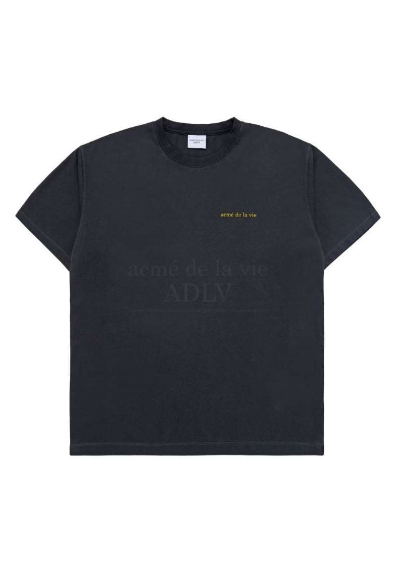 Promo [adlv] Acmedelavie Basic Logo Bio Washing Short Sleeve