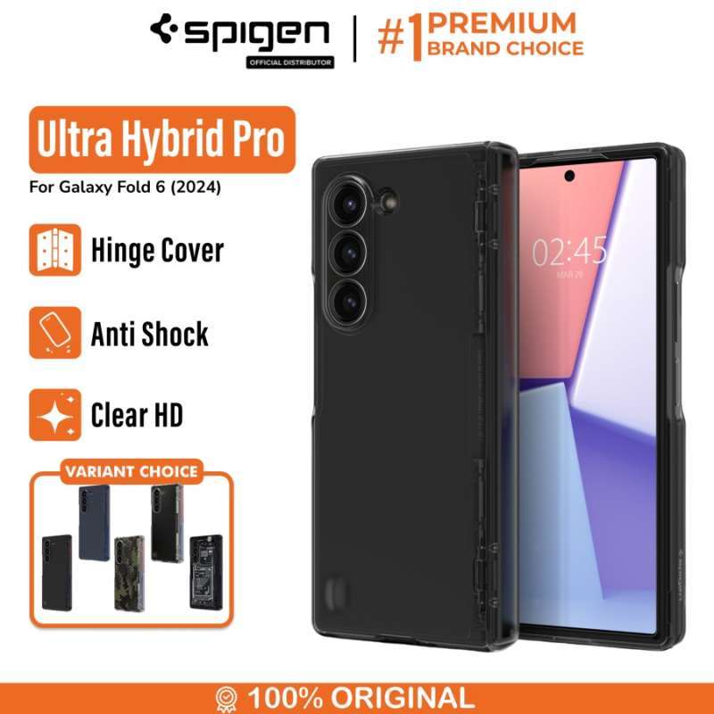 Case Samsung Galaxy Z fold Spigen Ultra Hybrid Pro Clear Flip Hinge Cover  Protection Case