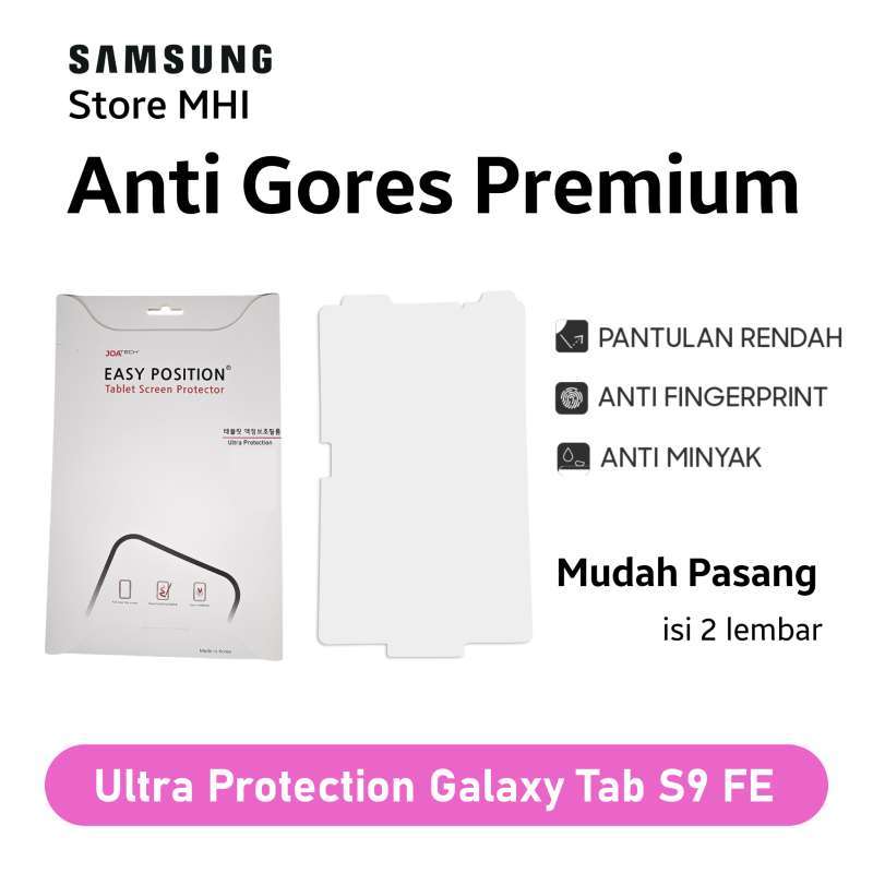 Anti Gores Samsung Tab S9 FE untuk Perlindungan Ultra dengan Pemasangan Mudah dan Anti Sidik Jari, Ringan 100g dan Nyaman di Mata. Ideal untuk Pengguna Tablet