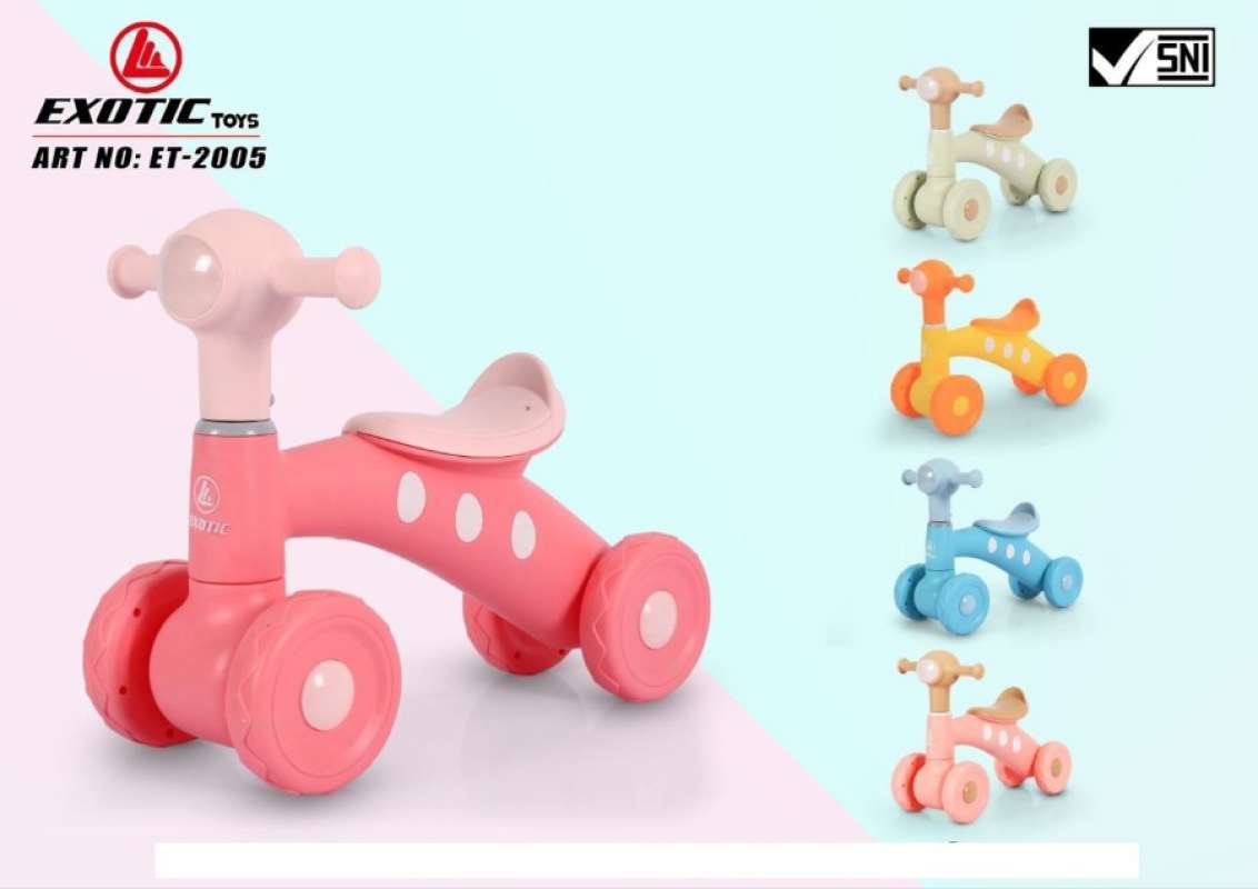 Jual Balance Bike Anak Murah Exotic Et-2005 Pink Di Seller