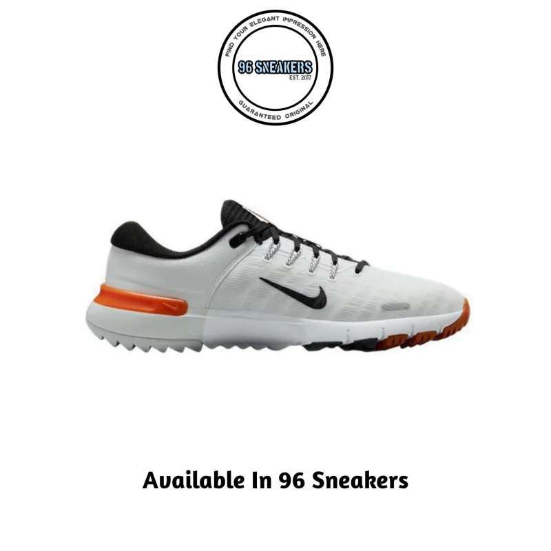 Sepatu Golf Pria Nike Free Golf Nn White Black Safety Orange (FN0332-103)  ORIGINAL