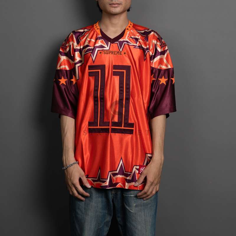 【Supreme】Stars Football Jersey★Orange★25SS★ Buy Supreme Stars Football Jersey 'Orange' - SS25KN9 ORANGE