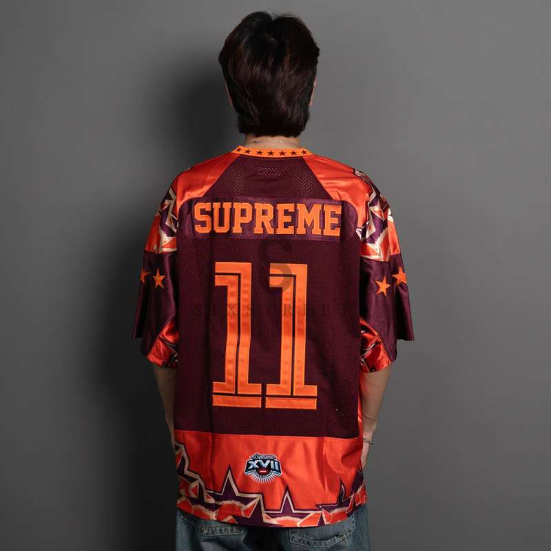 Jual Supreme Jersey Football Stars Orange ( 100% Authentic ) Di