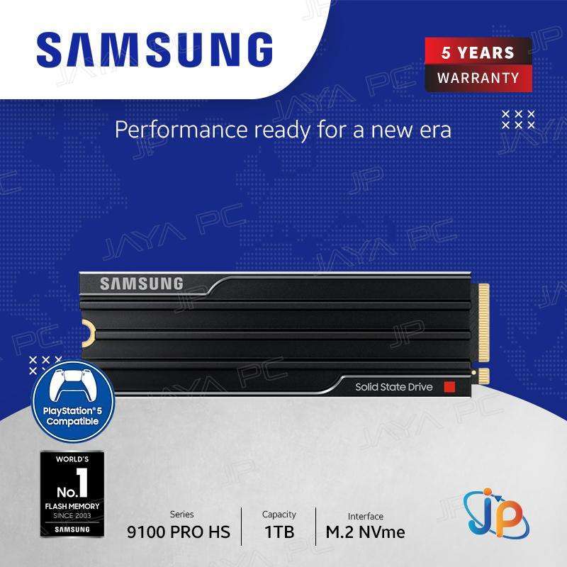 Samsung SSD 9100 PRO Heatsink Pcie Gen5 Nvme 1TB M2 TB