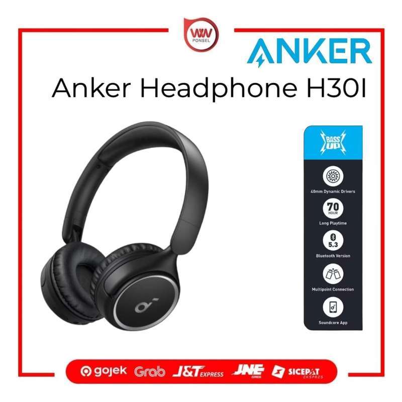 Anker Soundcore H30i Headphone Bluetooth On Ear A3012