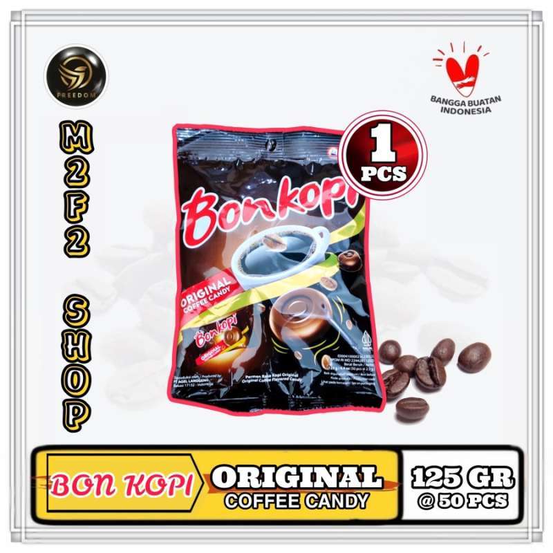 Promo Permen Bonkopi Original Coffee Candy Kopi Hitam 125 gr