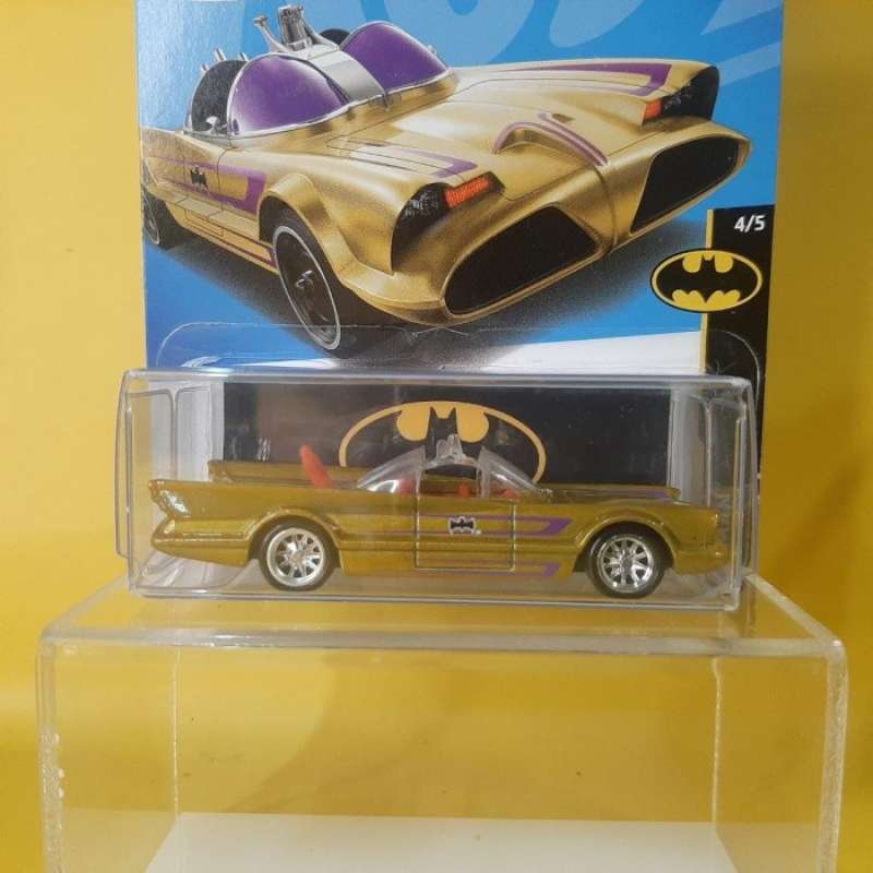 Promo Hot Wheels BAN KARET TV SERIES BATMOBILE GOLD Custom REAL RIDERS ...