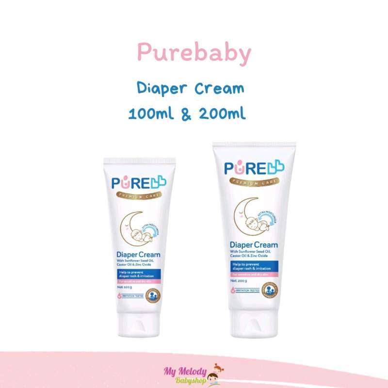 Jual Pure Baby Diaper Cream 100gr & 200gr/krim Popok 200g Di Seller