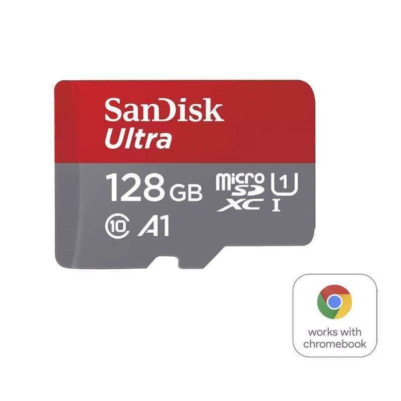 Jual SanDisk Ultra A1 Chromebook Micro SD Card 128Gb 120MBps Class 10