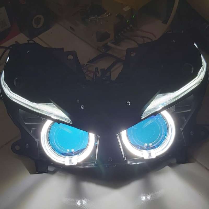 Promo Headlamp Honda Vario 150 2017 Led Old Projector Biled Aes Motor