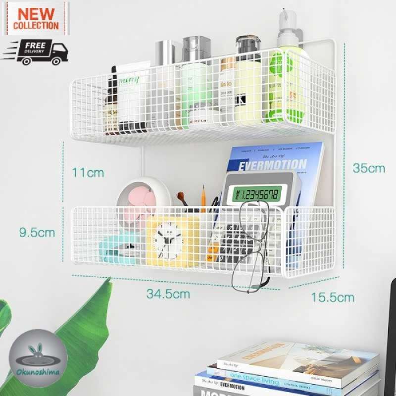 Jual 2 Layers Alumunium Bathroom Rack Rak Kamar Mandi Alumunium 2 Layer ...