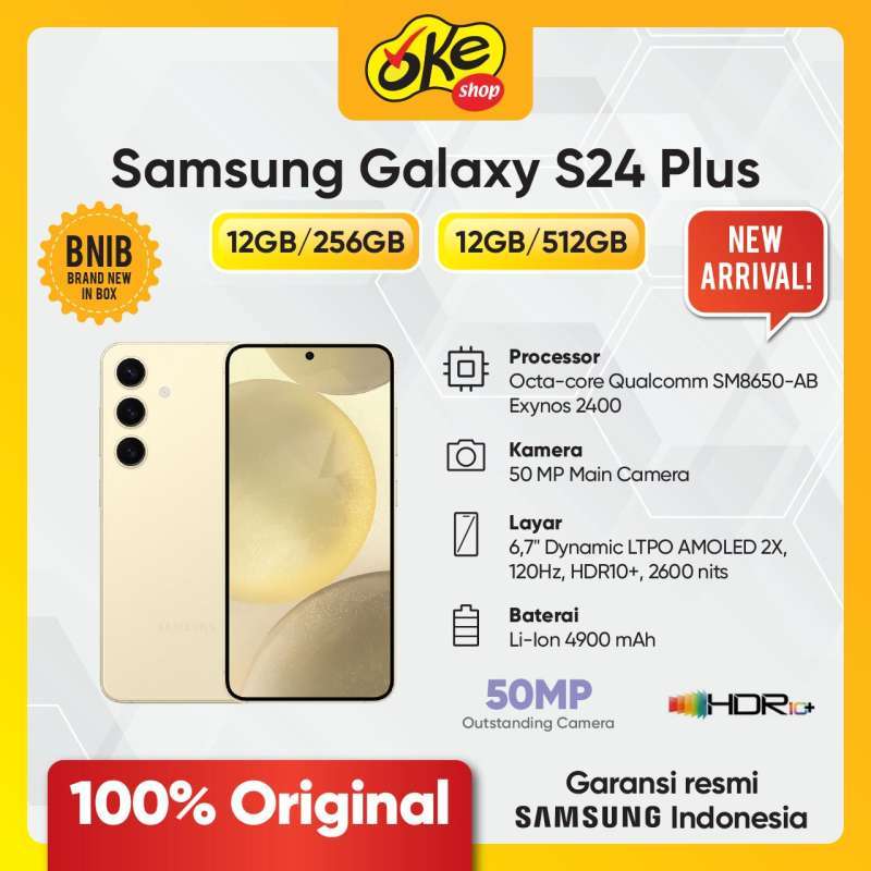 O2o Samsung Jual Samsung Galaxy S24 Plus 12/512GB Handphone AI, Smartphone, Kamera ...