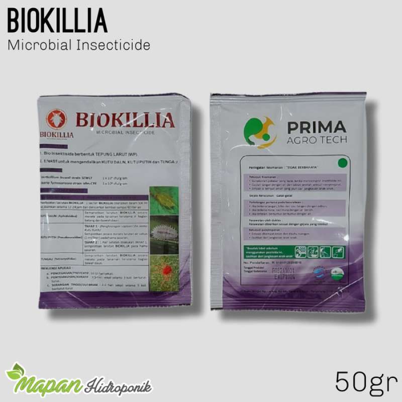 Promo Biokillia 50 Gram Microbial Insecticide Bio Insektisida Nabati ...