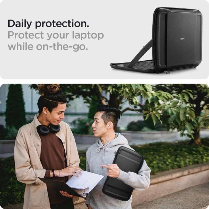 Spigen Macbook Pro 14" (2024 / 2023 / 2021) Hard Shell Sleeve Rugged Armor Pro - Black AFA04270