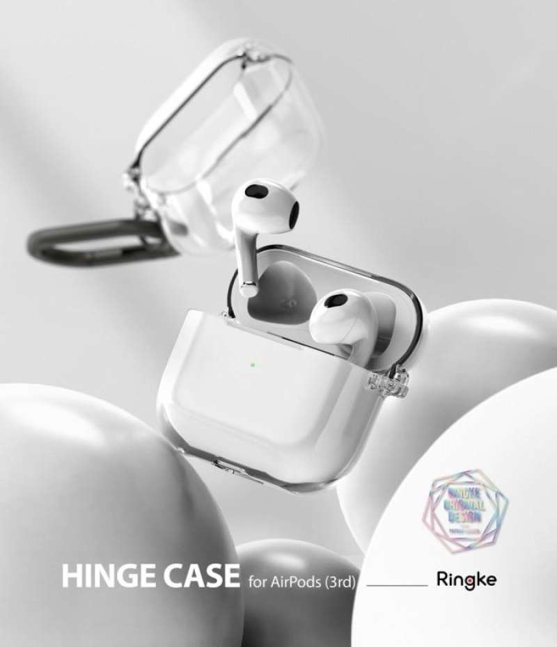 Case AirPods 3 Ringke Hinge Anti Crack Slim Clear Hardcase Casing