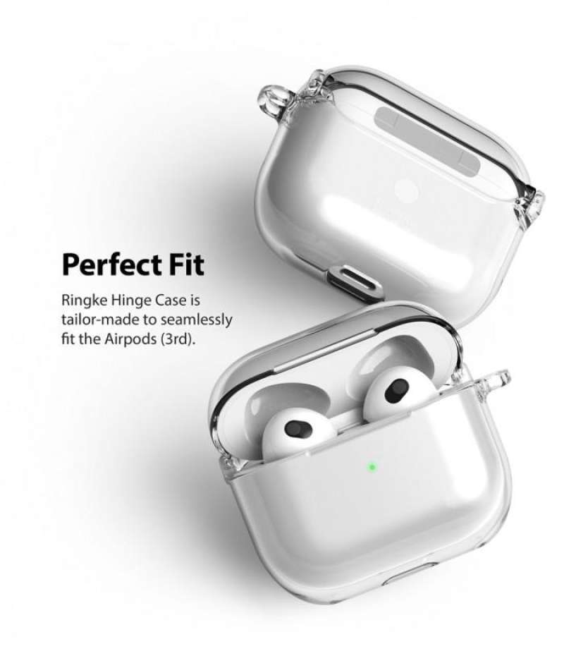 Case AirPods 3 Ringke Hinge Anti Crack Slim Clear Hardcase Casing