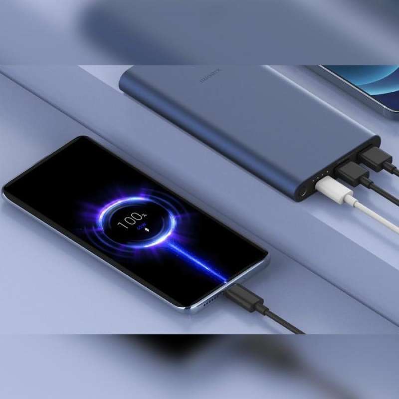 Power Bank Xiaomi USB A/Type C 10000mAh 3 Port 22.5W PD Fast Charging