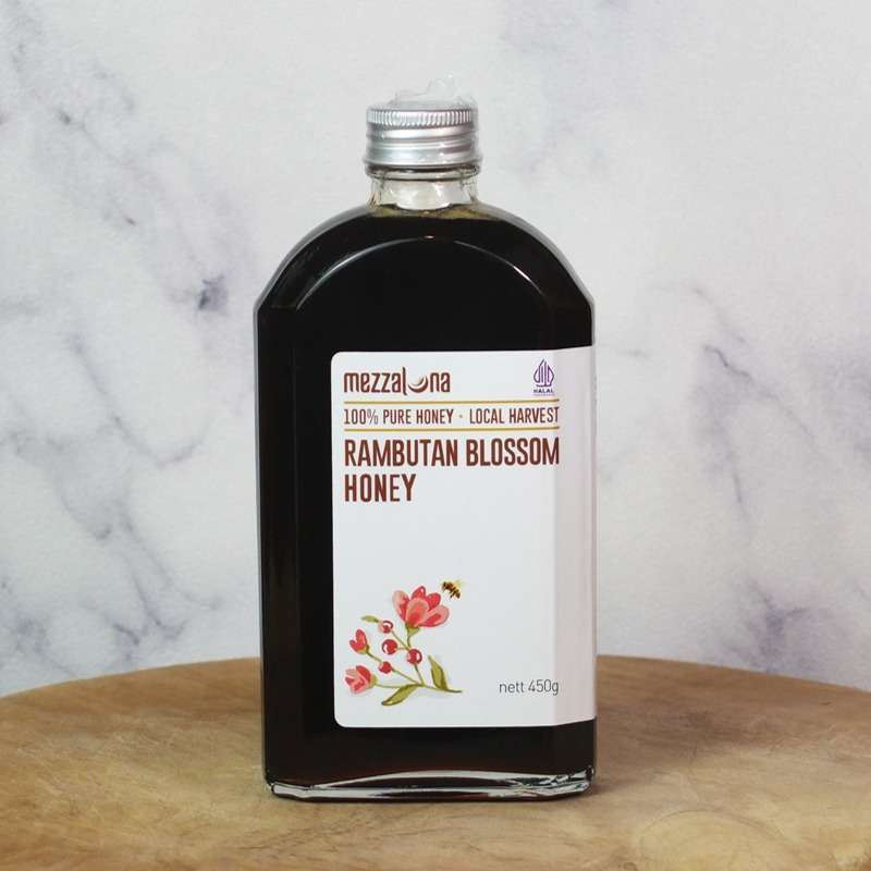 Promo Mezzaluna Raw Rambutan Blossom Honey 450gr Madu Rambutan