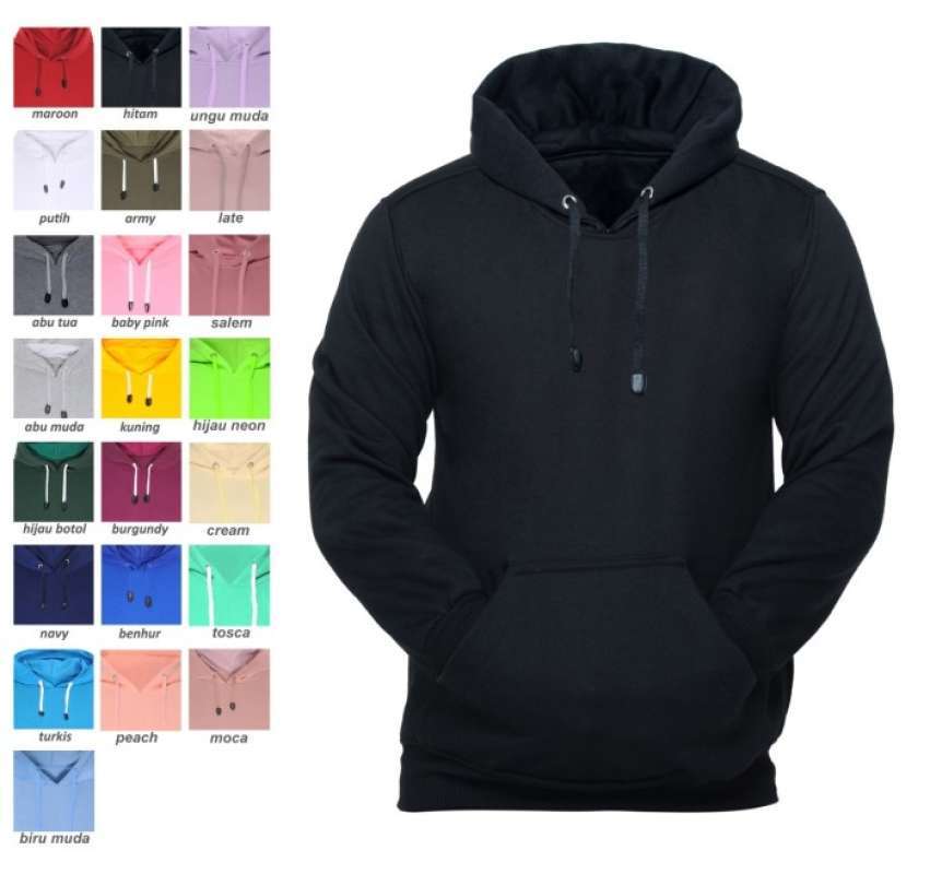 Jual Hoodie Jumper Jaket Sweater Polos Unisex Hitam L Di Seller Summerz store Linggajaya Kota Tasikmalaya Blibli