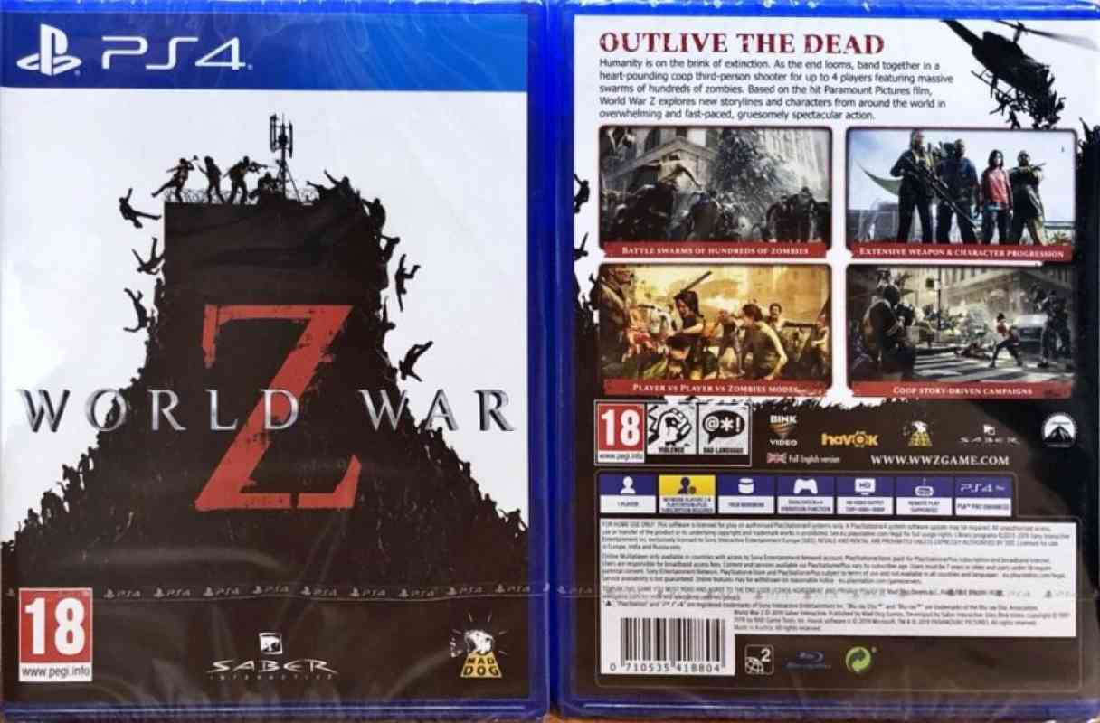 Jual Ps4 World War Z Ps Worldwar Z Game Zombie Ps4 World
