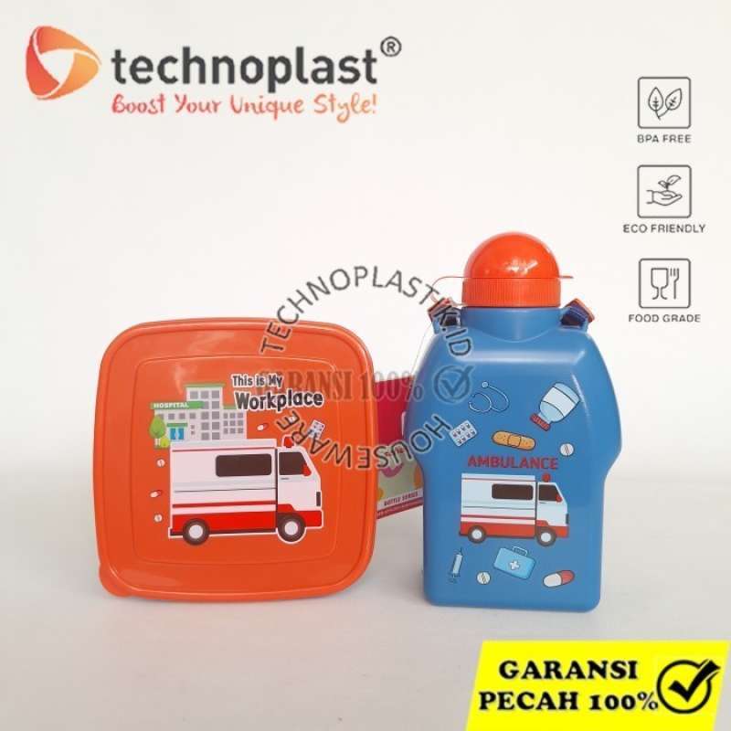 Promo Technoplast Paket Hemat Career Day Square Lunch Box ...
