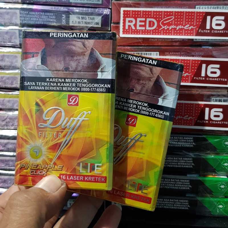 Jual Rokok Duff Click Pineapple - 16 Batang Filter Di Seller Dirgantara ...